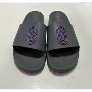 Coach Patch Logo Grey Slide Sandal Men's Size 9.0